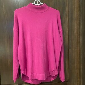 Helmut Lang mock turtle hi/lo sweater